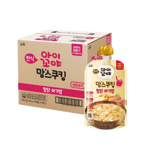 아이꼬야 맘스쿠킹 이유식 찜닭 아기밥 (15개월부터) 140g X 10입 140g × 10개 섬네일