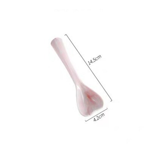 FREELIFE 세라믹 접시 세트 노르딕 플레이트 창의 YZ-591, 1pc spoon pink-438