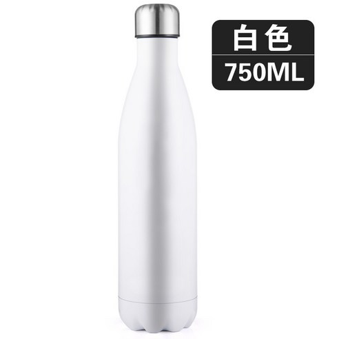 보온컵 이중운동 주전자병 304 스테인리스강 볼링컵, 라이트 화이트 750ML, .