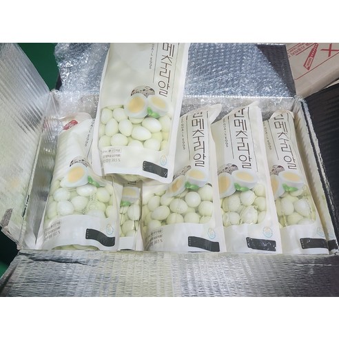 맛있는 깐메추리알 1kg 박스 대용량, 10개