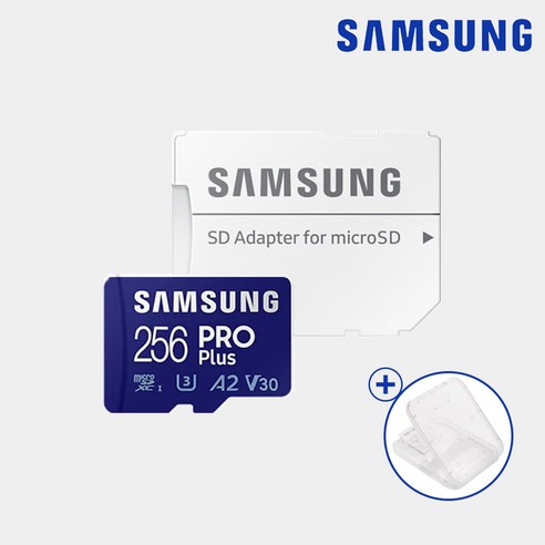 삼성 마이크로SD PRO Plus 256G / MB-MD256SA + 메모리카드 보관케이스, 256GB, 1개