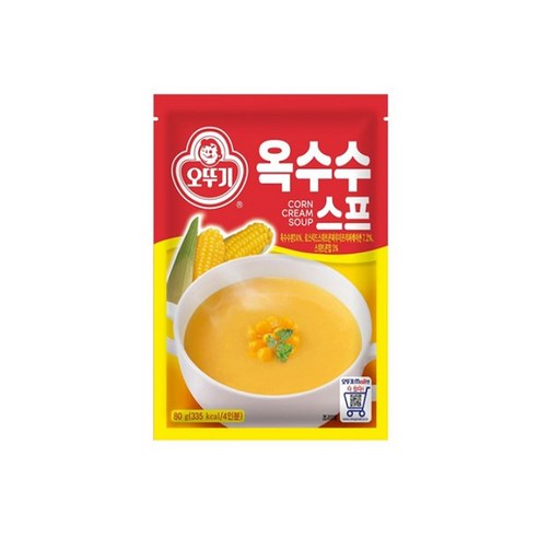 오뚜기 옥수수 스프, 80g, 6개