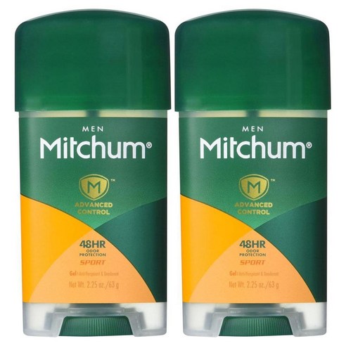 2.25 Ounce (Pack of 2) Mitchum Clear Gel Antiperspirant Deodorant for Men Super Sport - 2.25 oz -, 2개