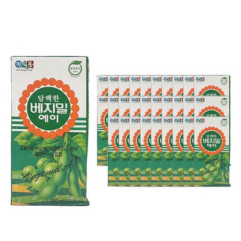 (올따옴) 정식품 담백한 베지밀 두유 에이 190ml 48입, 48개
