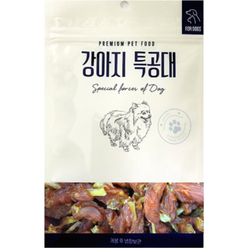 댕댕의품격 강아지 간식 치킨소떡심말이 300g, 1개