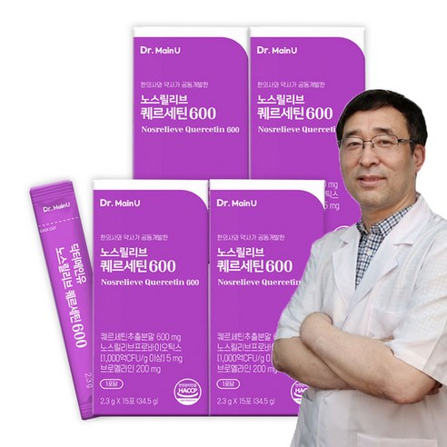 노스릴리브 퀘르세틴 600 흡수율 높은 분말형 고함량 케르세틴 브로멜라인 비타민C, 36g, 4박스