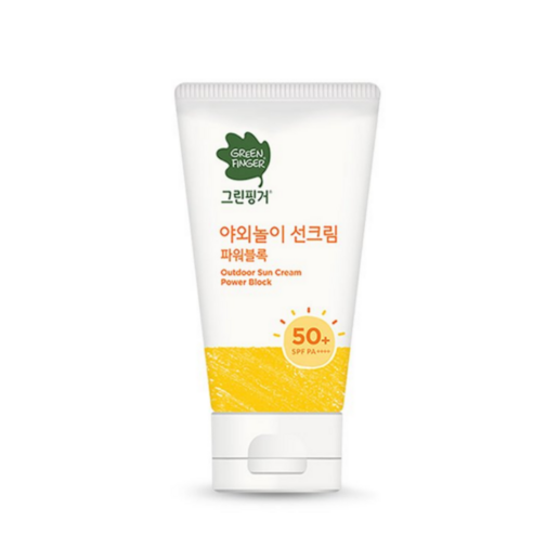 그린핑거 야외놀이 선크림 파워블록 SPF50+ PA++++, 2개, 50ml