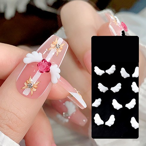 손끝에 내려앉은 천사의 속삭임, 클래식네일 천사날개 네일파츠