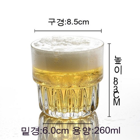 스노우드림 유리강화컵맥주잔팔각잔속내열가정소주잔, 옵션5