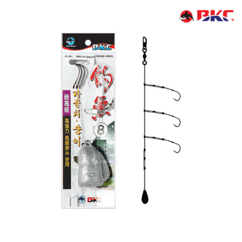 BKC 철추 바다 묶음추 BK-851 숭어 가물치 채비 원투 낚시, 7호