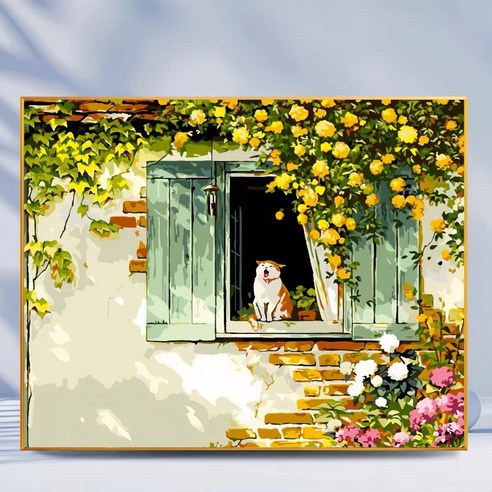 DIY 명화그리기 유화 그림 그리기 아크릴화 30*40cm, F타입, 1개