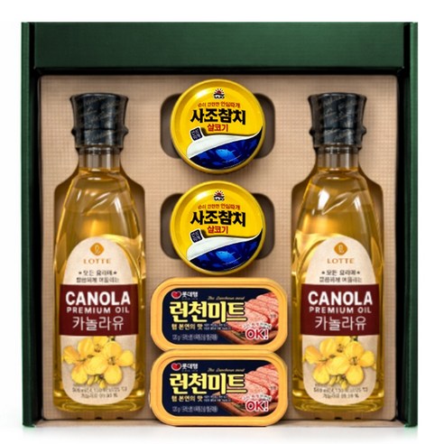 해표 백설 종합6호 설 명절 참치세트 캔햄 통조림 런천미트, 1세트