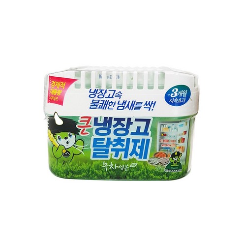 산도깨비 큰 냉장고 탈취제 본품 녹차, 420g, 4개