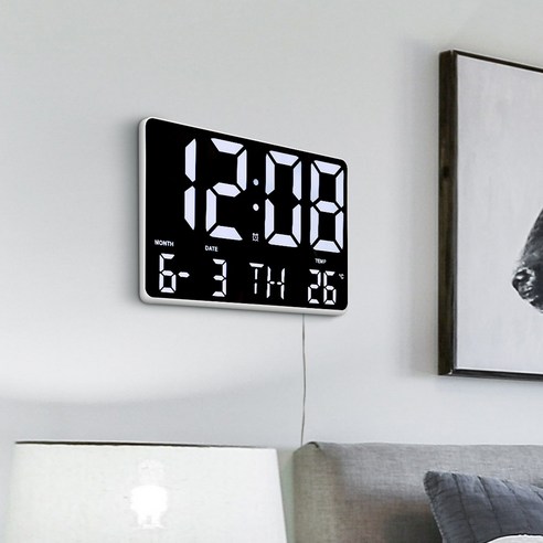 시간과 공간을 예술로 승화시키는 마법, 촘스토리 캘린더 패드 LED 벽시계 전자벽시계