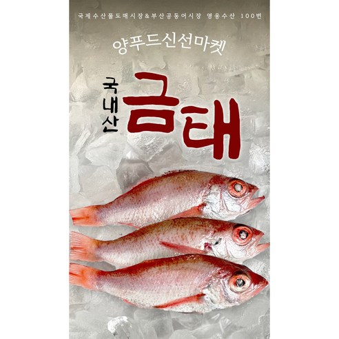 집에서 즐기는 고급 생선, 손질된 금태로 간편하게!