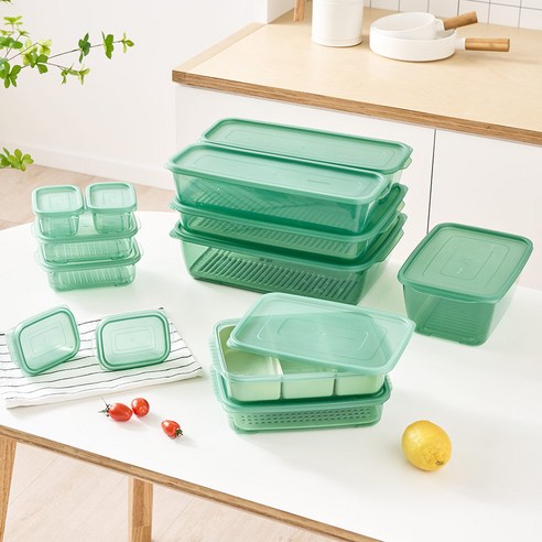 냉동실 공간을 효율적으로 최적화하고 아이템 접근성을 향상시키는 튼튼하고 안정적인 냉동실 정리용기