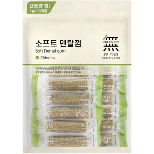 무마진 강아지 소프트 덴탈껌 대용량 30p, 클로렐라, 270g, 1개