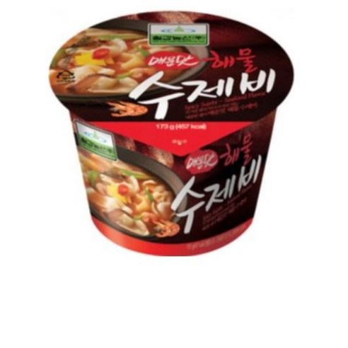 칠갑농산 해물수제비 매운맛, 173g, 19개