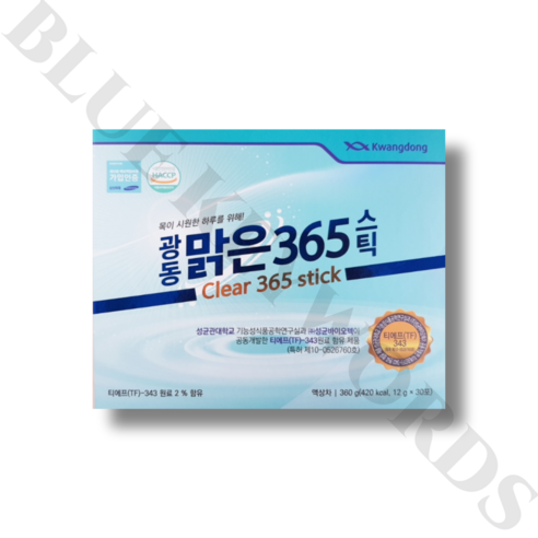 광동 맑은365스틱 200포 6개월 목관리 특허원료 TF-343 전통원료 함유, 1.2kg, 2개