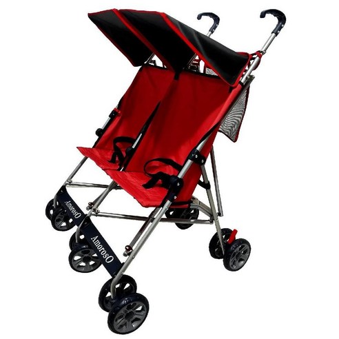 초경량 아모로조 쌍둥이 유모차 Amoroso Twin Stroller, Blue