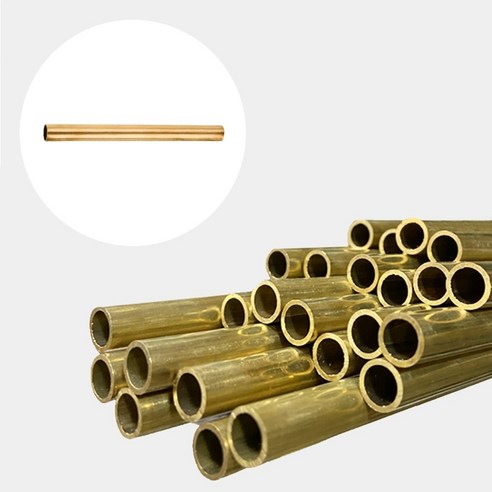 OON 황동봉 10mm x 305mm 5개 세트 10 황동파이프 1T 구리봉 신주파이프 2mm 3mm, 1개
