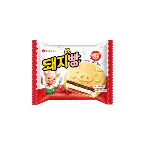 롯데 샌드 아이스크림 돼지바빵