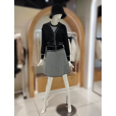 올리브데올리브 가디건 셋업 패턴 니트 원피스 YK4SO303 (581831 )