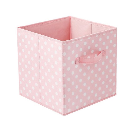 패브릭 스토리지 박스 서랍 캐비닛 옷장 화장품 마무리 스토리지 박스 주최자 커버 스토리지 컨테이너없이 접는, Pink