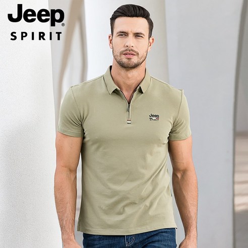 JEEP SPIRIT 남성 PK 반팔 티셔츠 남자 여름 패션 스타일 JPTX23625