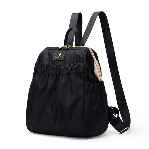 도오빠 투비아 여성 나일론 백팩 배낭 블랙 방수 멀티 포켓 가벼운 여자백팩 여행 가방