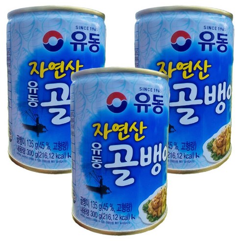유동 자연산 골뱅이, 300g, 3개