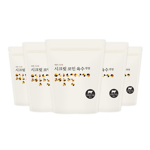 빅마마 시크릿코인 개운한맛, 80g, 5개
