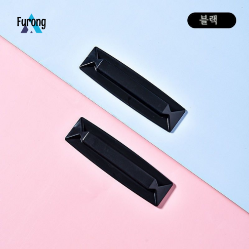 Furong 펀치없는 도어 핸들 자체 접착 핸들, 뉴 블랙