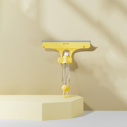 마구와구 마카롱 미니 양면 유리청소 물기제거기 HG373, 옐로우, 1개