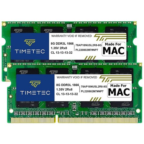 Timetec 16GB 키트 (2x8GB) Apple 2015년 후반 모델 iMac (27인치 레티나 5K 디스플레이) DDR3L 1867MHz/1866MHz P