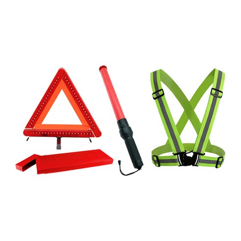 자동차안전용품: 에이스 차량안전용품 경광봉 안전삼각대 X밴드