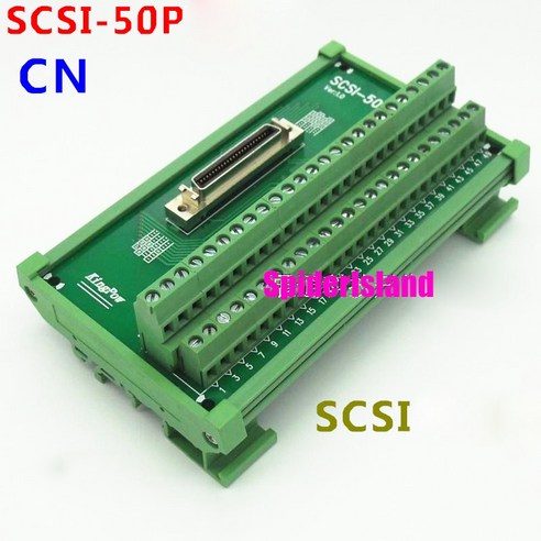 SCSI 50PIN 남성 CN 슬롯 180 도 캡처 카드 어댑터 릴레이 터미널 블록, 한개옵션0