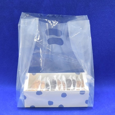보름달비닐 투명 비닐쇼핑백-100매 인쇄가능(10 000장이상), 35(22)X45