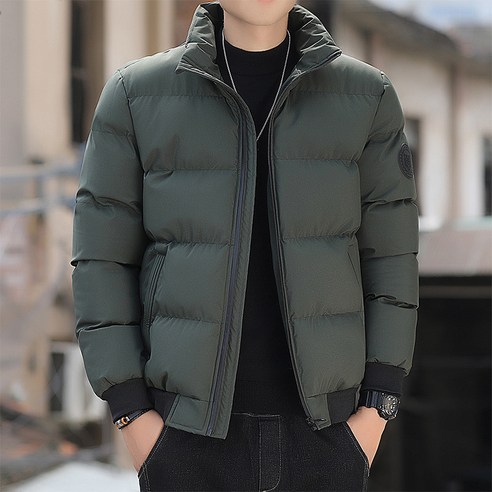 카이스코 남성 방한 발열 경량 집업 패딩