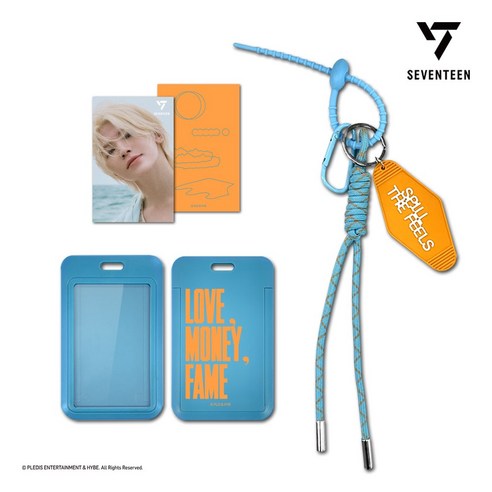 세븐틴 3D 렌티큘러 미니카드 & 카드홀더 세트 (SPILL THE FEELS), 우지