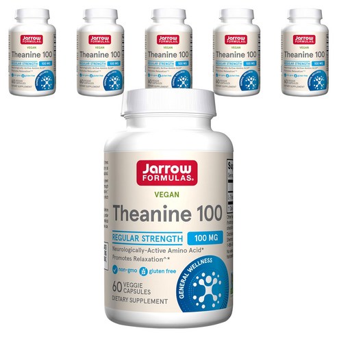 재로우 테아닌 100mg 베지 캡, 60정, 6개