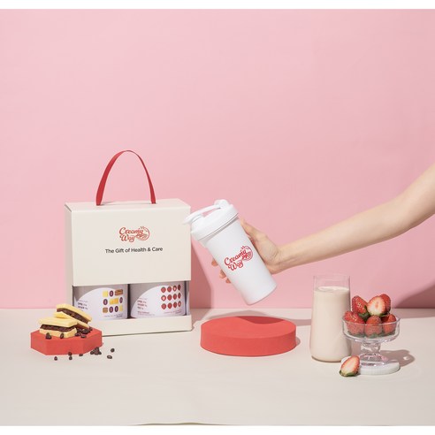 크리미웨이 단백질 쉐이크 딸기맛, 앙버터맛 2종 세트 식단관리 프로틴, 480g, 2개