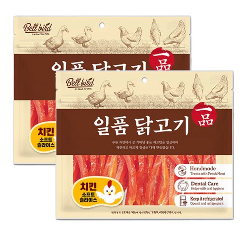 맛있는 간식으로 반려동물의 건강과 행복을 증진하는 벨버드 일품 치킨 사사미 육포