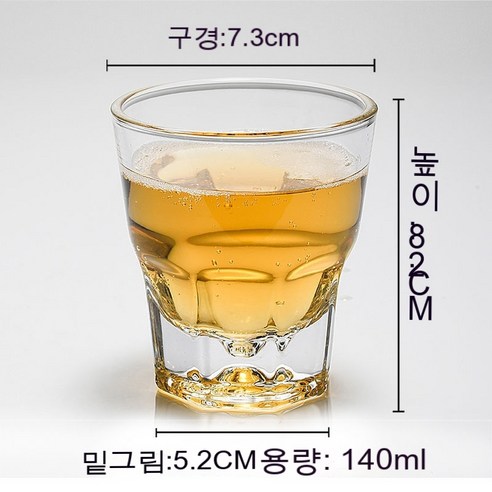 스노우드림 유리강화컵맥주잔팔각잔속내열가정소주잔, 옵션7
