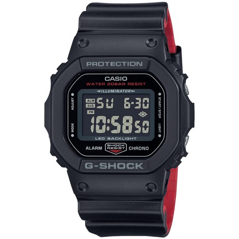 지 쇼크 [카시오] 손목시계 [] DW-5600UHR-1JF 맨즈 블랙×레드