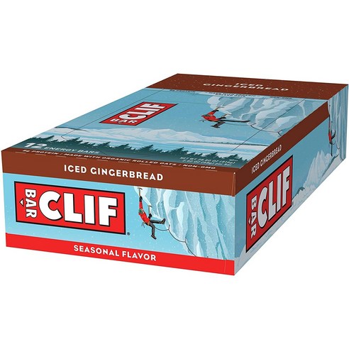 클리프 에너지 바, 아이스드 진저브레드(Iced Gingerbread), 12개입, 68g