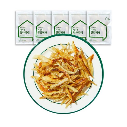 여기쿡 시즈닝 먹태 45g, 청양마요맛 5개