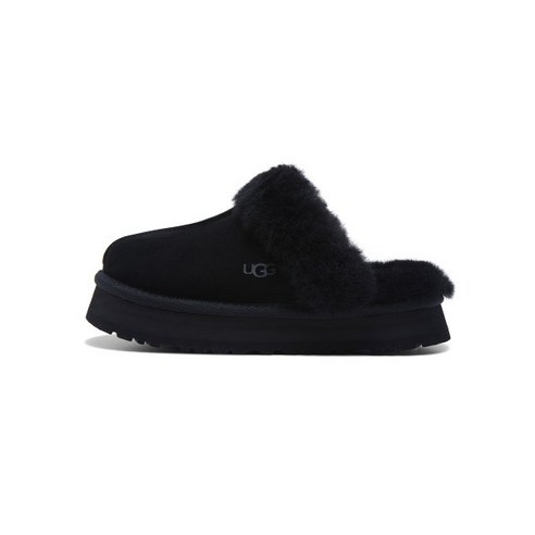 UGG 어그 퍼 카라 플랫폼 샌들 (디스케트) W - 블랙 / 1122550BLK 463540