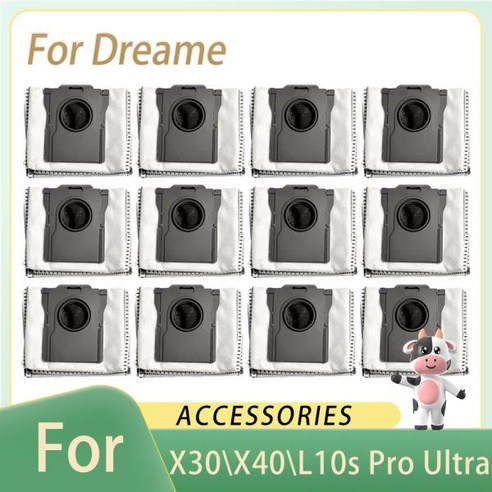 에어건청소기 Dreame X40 Ultra/X30 Ultra/L10s Pro용 먼지 제거 가방 울트라 히트 진공 청소기 부품 활성탄 가방 액세서리, 08 B-5PCS 드리미x40울트라