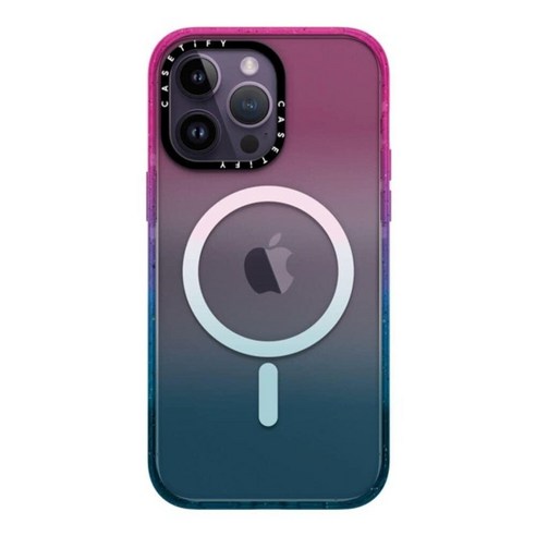 아이폰 케이스 사이트  CASETiFY Impact 아이폰 14 프로 맥스 케이스 4X 군용 등급 낙하 테스트 / 2.5m8피트 보호/Magsafe와 호환 유광 블랙, iPhone 14 Pro Max, Cotton Candy